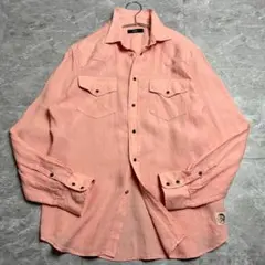 DIESEL リネン ウエスタン シャツ M ディーゼル 希少デザイン 美品