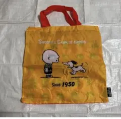 希少✨　美品　スヌーピー ガチャ　70周年アニバーサリー　エコバッグ