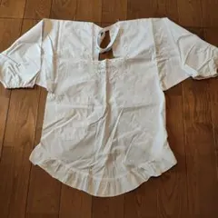 昭和レトロ　割烹着　フリル付き