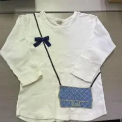petit main プティマイン バッグ風 長袖Tシャツ 130のサムネイル