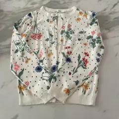 H&M 花柄 カーディガン　120 130