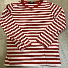 赤　白　ボーダー　長袖　ロンT 120