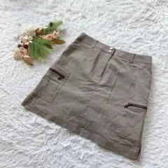 【マンシングウェア】 (9/M) カーゴスカート 千鳥格子 スカパン ゴルフ