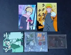 NARUTO ナルト ボルト カカシ ポストカード チャーム クリアカード 6点