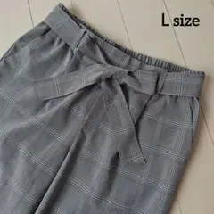 【HK WORKS LONDON】グレンチェック テーパードパンツ