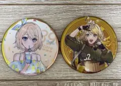 鏡音リン 缶バッジ 大き目 メタリック ボーカロイド CULTURE 39