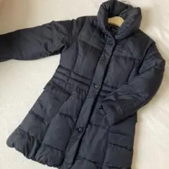 コムサイズム ダウンコート　黒　キルティング　130　プリンセスライン