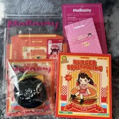 メロジョイ MELLOJOY スクイーズ ハンバーガー イカ墨