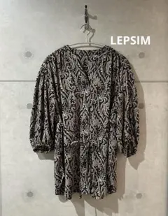 LEPSIM ペイズリー　ウエストリボン　マタニティ　ブラウス