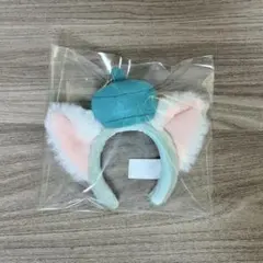 耳付きカチューシャ 水色と白