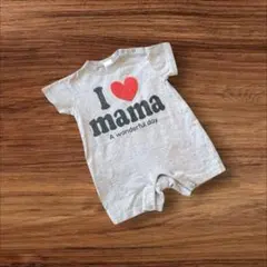 エルフィンドール　半袖ロンパース　キッズ70 グレー　綿