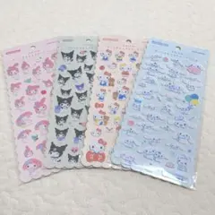 正規品　ふわふわサンリオキャラクターズシール　シール　シナモロール　キティ