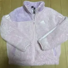 adidas フリースジャケット 140 ピンク