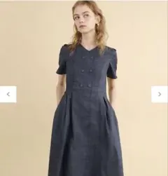 美品・洗えるトッカデニムワンピース 00サイズ定価5万