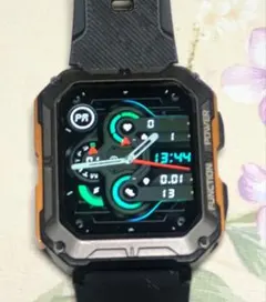 GREEN HOUSEスマートウォッチ タフネスモデル GH-SMWGA-BK