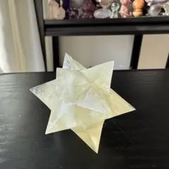 天然石シトリンのアステロイド　マカバスター　置物NO.111908