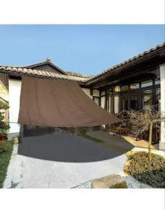 갈색 양산 시트, 발수성 차양, 차광, 3M x 3M