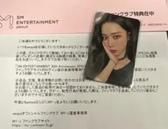 aespa ウィンター 30th SM Anniversary 当選 抽選トレカ aespa SM ENTERTAINMENT 30周年 ウィンター トレカ - メルカリ