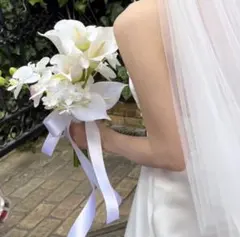 アーティシャルフラワーブーケ　ウェディングブーケ　ブートニア