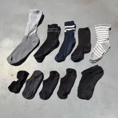 アンクル ショート ソックス 靴下 10足 まとめ売り ジャンク 男性用 女性用
