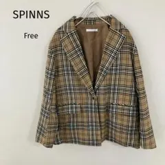 SPINNS 格紋西裝外套 M