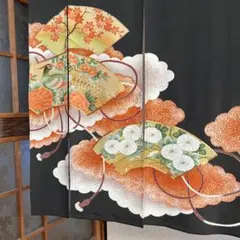 藍染筒描き三巾加賀のれん時代物木綿古布　ソ-360 藍染筒描き三巾加賀のれん時代物木綿古布 ソ-360 - メルカリ