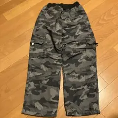迷彩柄長ズボン ゴムウエスト 裏ボア