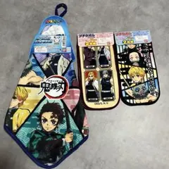 鬼滅の刃 煉獄千寿郎 炭治郎 禰豆子 ハンドタオル＆プチタオル 3個セット