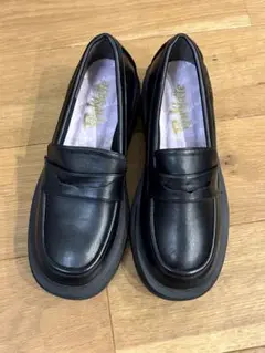 新品✩.*˚Pink Latte ブラックローファー