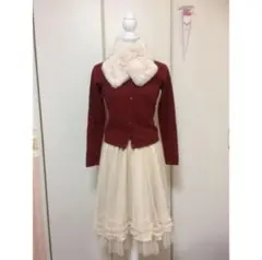 ペイトンプレイス カーディガン ほぼ未使用！試着のみ 赤 花柄 合わせやすい♡