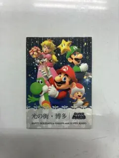 スーパーマリオ Nintendo FUKUOKA シール及びショッパー