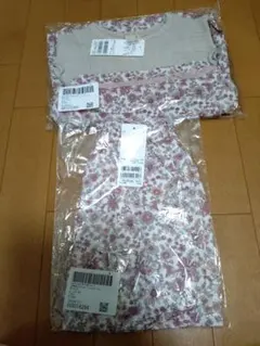 プティマイン　花柄トップスとズボンのセットアップ　110cm 新品未使用