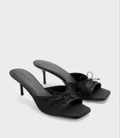 CHARLES & KEITH ルーシュド ボウヒールミュールのサムネイル