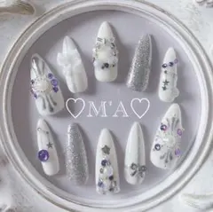 ♡現品 クリスマス 量産型 地雷系 姫かわ サブカル y2k ネイルチップ♡