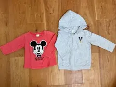Disney baby ミッキーマウス ロンT パーカー