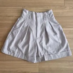 キュロットパンツ　股上深め　ズボン　M