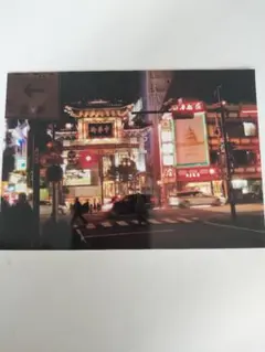 【即購入可能】L版横浜中華街の夜景写真