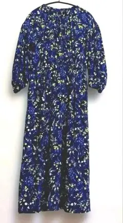 美品 MACPHEE TOMORROWLAND 花柄 ワンピース 7分袖