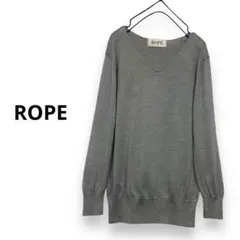 ROPE ウールニット Vネックニット M