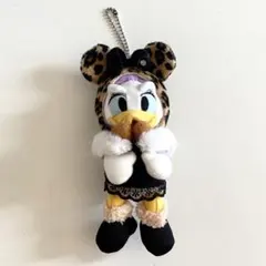 デイジーダック ぬいぐるみストラップ マスコット ヒョウ柄 レオパード デイジーダック ぬいぐるみストラップ マスコット ヒョウ柄 レオパード