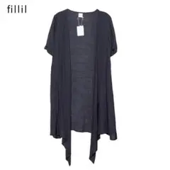 Fillil黒半袖ロングカーデのサムネイル