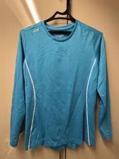 青い長袖トレーニングトップス M