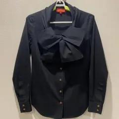 Vivienne Westwood リボンタイ　変形　ブラウス　異素材　未使用 Vivienne Westwood リボンタイ 変形 ブラウス 異素材 未使用
