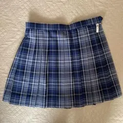 ROCO NAILS チェック柄 スクールスカート 青系　なんちゃって制服