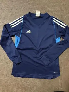 adidas ネイビー/ブルー 長袖ウェア　140