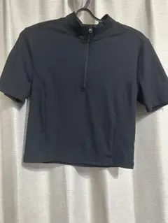 GU ハーフジップT 09BLACK