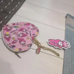 ハート型キャラクターキーホルダー