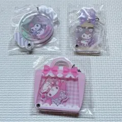 【新品】　メロクロ　カスタムアクリルチャーム　３点セット　まとめ売り　サンリオ