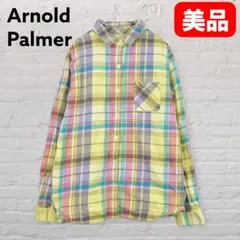 Arnold Palmer チェックシャツ 綿100% 長袖 3 レディース