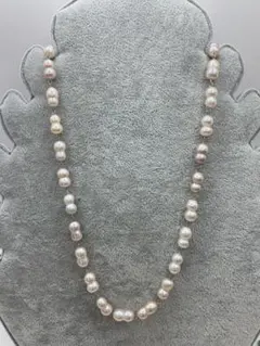 silver925 本真珠ネックレス　バロックパール